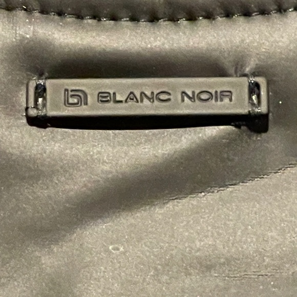 New, Blanc Noir Black Vegan Leather Jacket with Mesh Details. - Picture 2 of 4